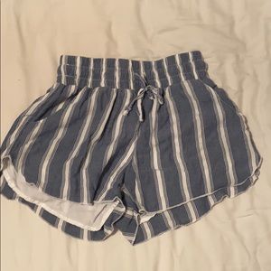 Hollister striped soft shorts